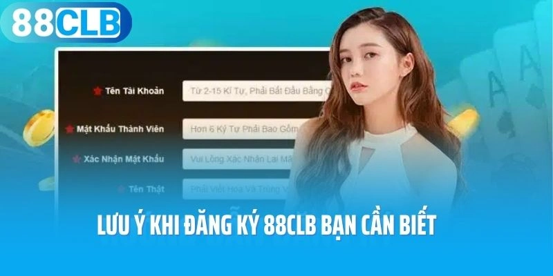 Lưu ý khi đăng ký 88CLB bạn cần biết